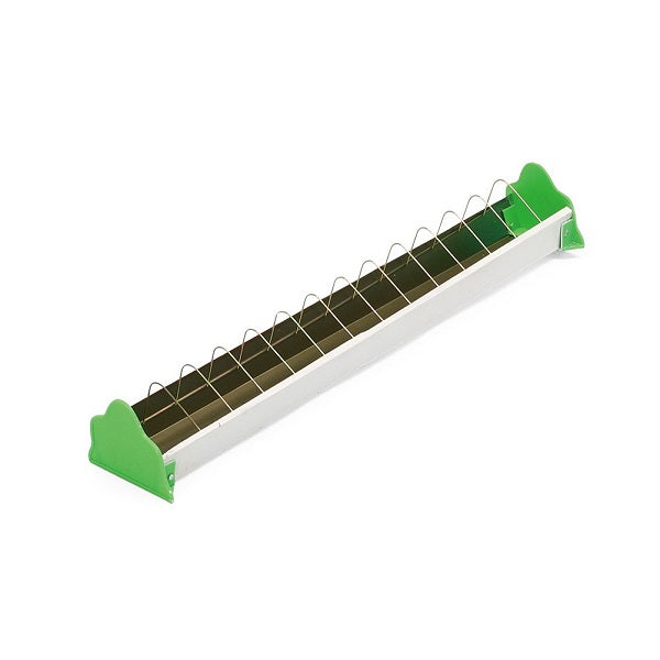 Tin Open Top Trough (Crown) Bird Feeding Trough for Pigeons - MEDIUM | Chicken Antibiotics