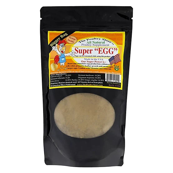 The Poultry Store Natural Super EGG Supplement - 14oz | Chicken Antibiotics