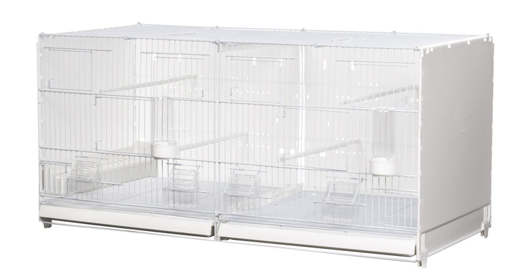 90cm Positano Bird Breeding Cage (2GR) - White (Positano) | Chicken Antibiotics