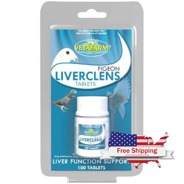 Pigeon Liverclens - Liver Health Support Tablets for Pigeons | Vetafarm at ChickenAntibiotics.com