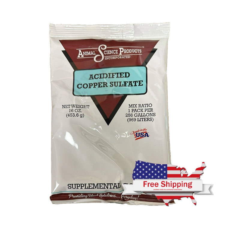 Acidified Copper Sulfate for Sour Crop in Chickens, Turkeys & Pigeons (16 oz) | Chicken Antibiotics