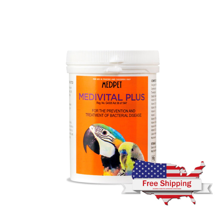 Medivital (Medpet) Prevention & Treatment of Bird Bacterial Infections - Formulated for Budgerigars | Chicken Antibiotics