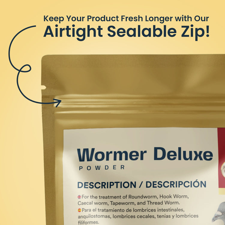 Wormer Deluxe Powder - Exclusively for Pigeons and Pet Birds | Chicken Antibiotics