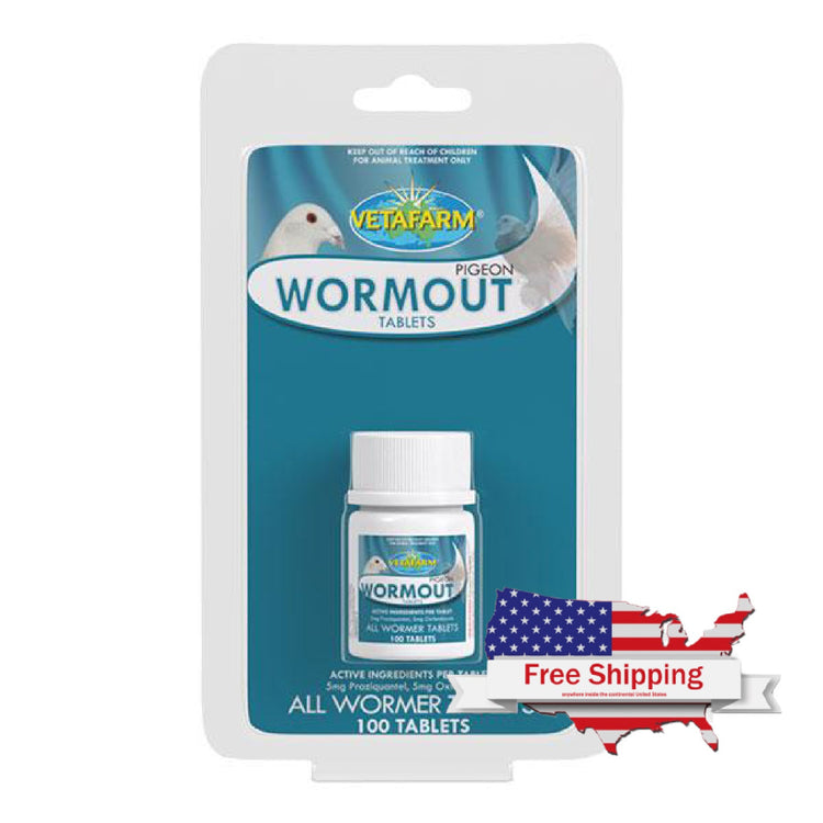 Pigeon Wormout Tablets (Vetafarm) | Chicken Antibiotics