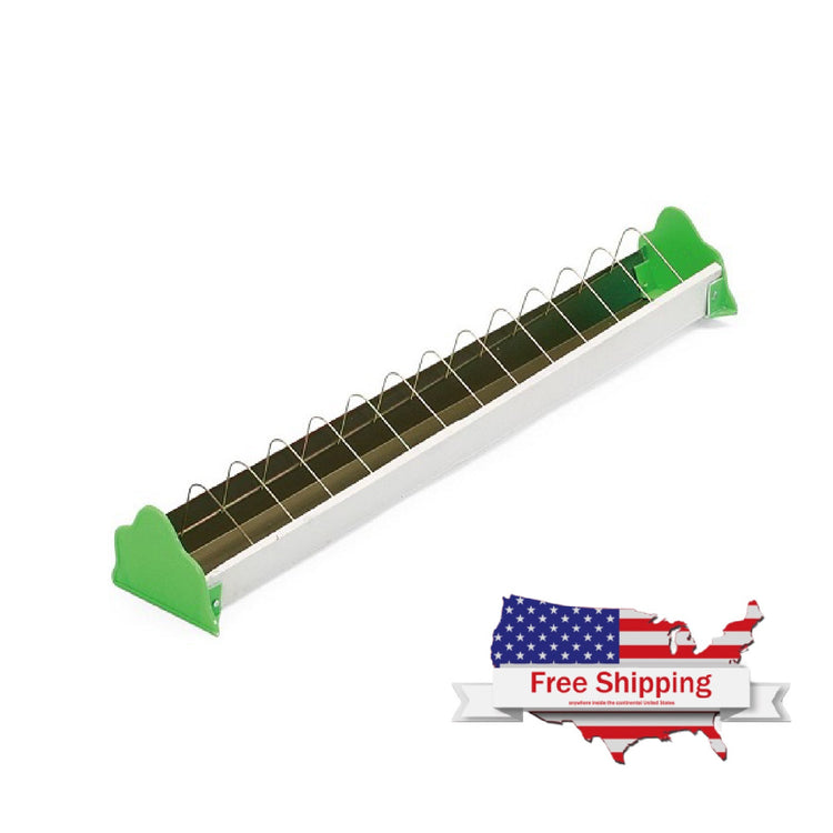 Tin Open Top Trough (Crown) Bird Feeding Trough for Pigeons - SMALL | Chicken Antibiotics
