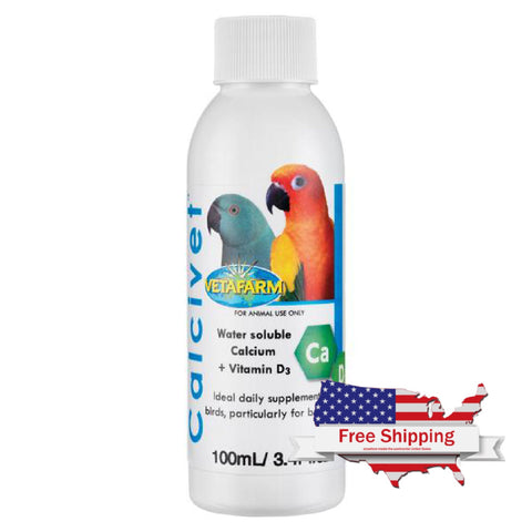Calcivet (Vetafarm): Daily Calcium Supplement for Birds - 50 ml (1.7 fl oz) | Chicken Antibiotics