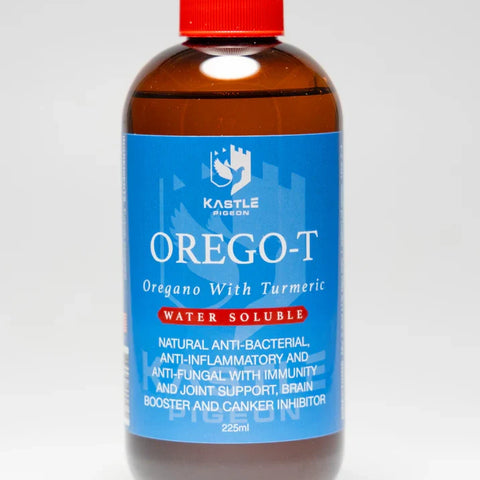 Orego-T 10% Oregano with Turmeric for Pigeons | Natural Gut Health & Immune Support in Water - 225 ml | Chicken Antibiotics