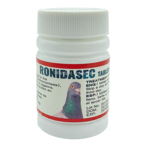 Ronidasec Tablets for Canker in Pigeons - 50 ct | Chicken Antibiotics