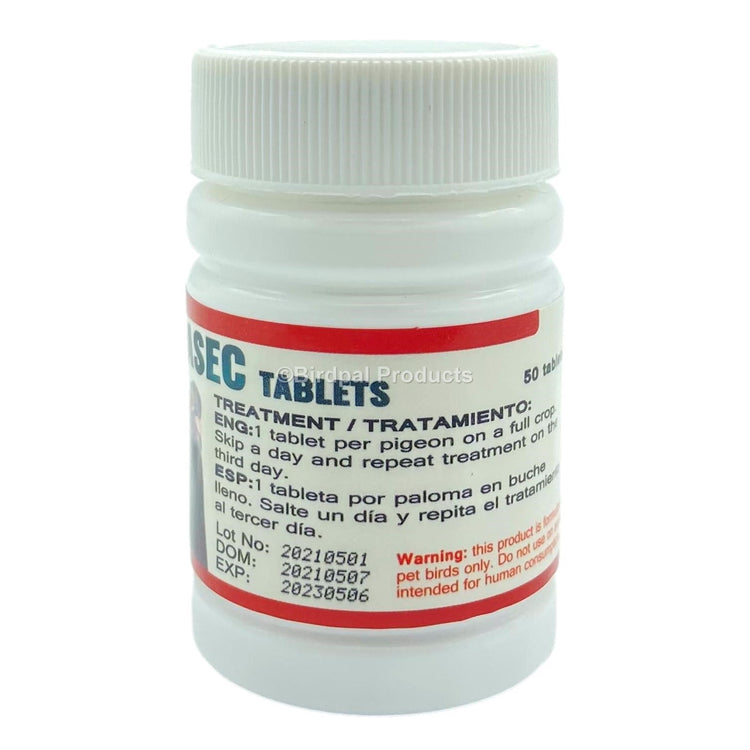 Ronidasec Tablets for Canker in Pigeons - 50 ct | Chicken Antibiotics