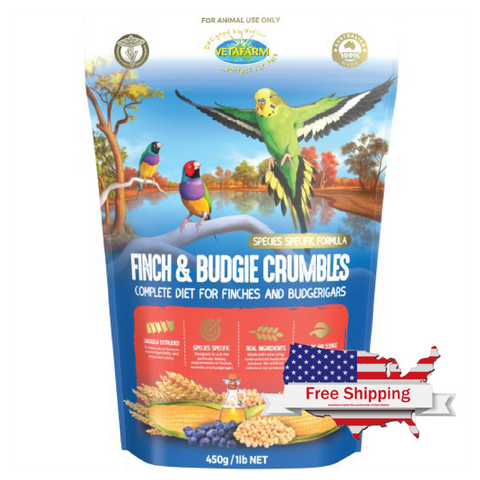 Finch and Budgie Crumbles | Vetafarm at ChickenAntibiotics.com