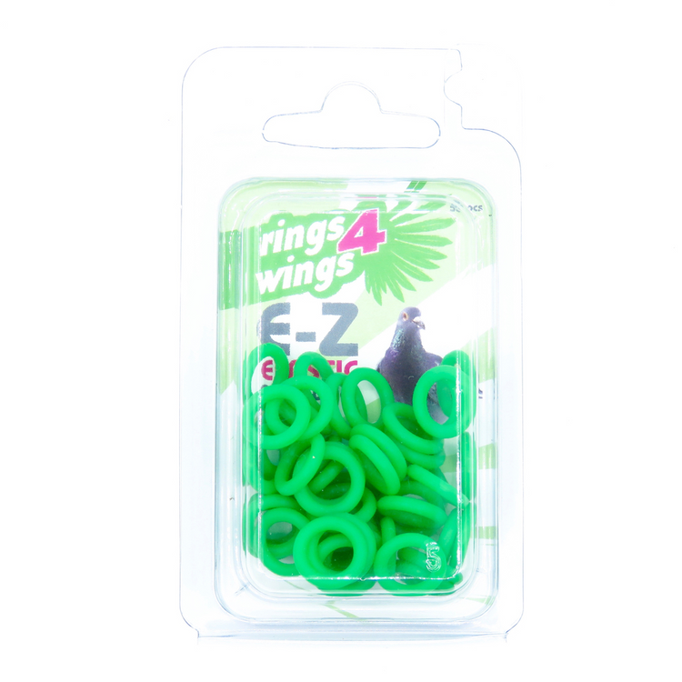 E-Z ELASTIC RINGS (Smisdom) - 8mm / WHITE | Chicken Antibiotics