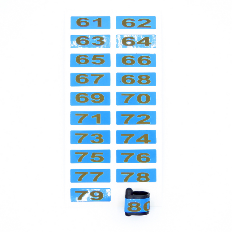 E-Z Marker Numbered - Green / 21-40 | Chicken Antibiotics