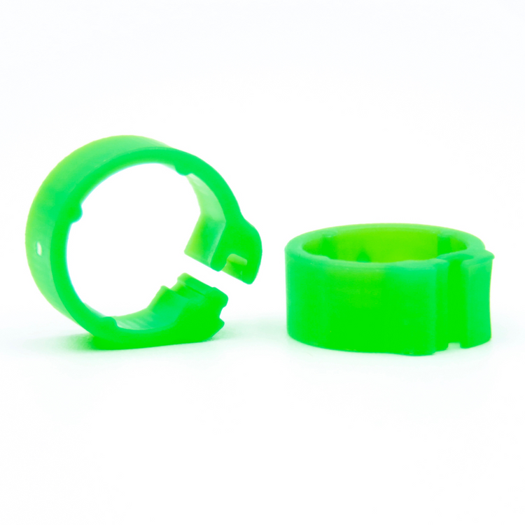 E-Z Clip Rings Plain 8 mm Pigeon Identification Clip Rings. Made in Belgium. Plain. (50 pcs) | Chicken Antibiotics