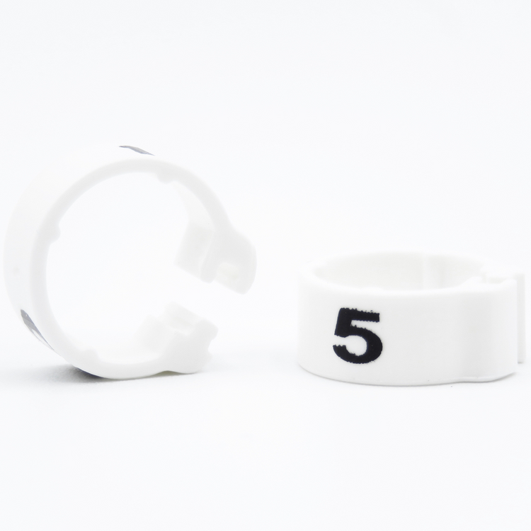E-Z Clip Rings Numbered 8 Mm - Dark Blue / 26-50 | Chicken Antibiotics