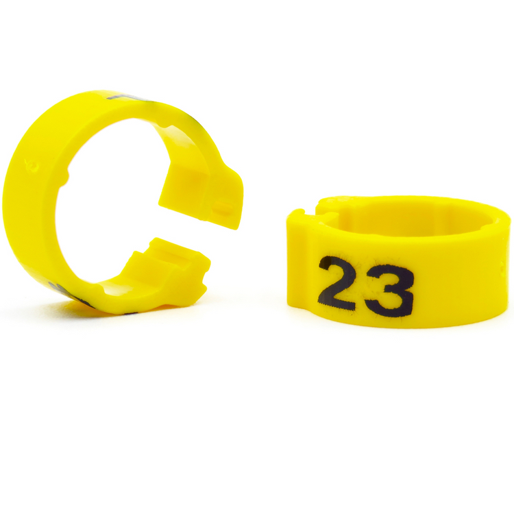 E-Z Clip Rings Numbered 8 Mm - Dark Blue / 1-25 | Chicken Antibiotics