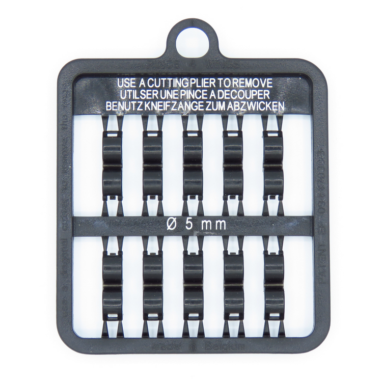 E-Z Lock Rings Plain - 8 MM / White | Chicken Antibiotics