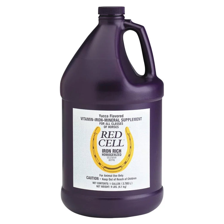 Horse Health Red Cell Iron Rich Selenium Biotin Supplement (1 Quart or 1 Gallon) - 1 Gallon | Chicken Antibiotics