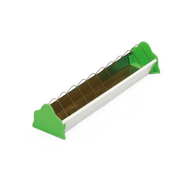 Tin Open Top Trough (Crown) Bird Feeding Trough for Pigeons - LARGE | Chicken Antibiotics