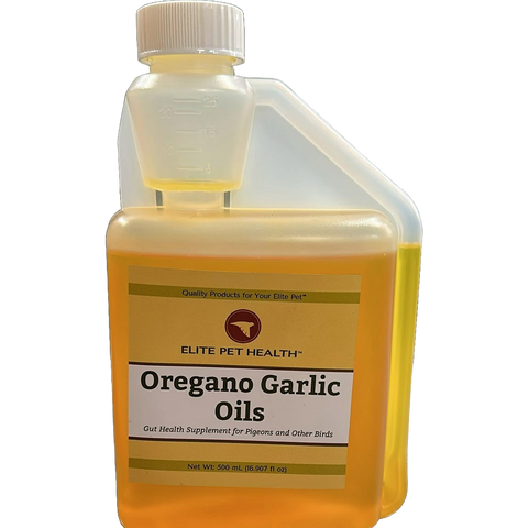 Oregano and Garlic Oil (Elite Pet): Quality Oregano Oil for Pigeons - With Garlic Oil! | Chicken Antibiotics