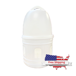 Bullet Drinker w/Ring (Crown) Bird Water Feeder / Pigeon Drinker - 1 US qt (0.95 L) | Chicken Antibiotics
