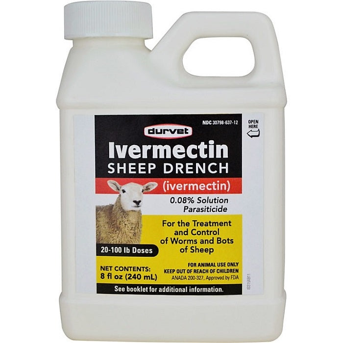Ivermectin Sheep Drench (Durvet) - 8oz | Chicken Antibiotics