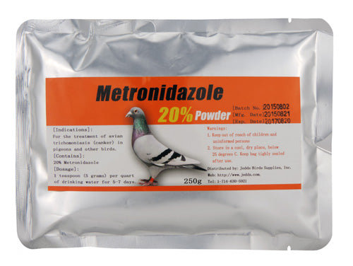 Metronidazole 20% Avian Canker Treatment for Birds | Chicken Antibiotics
