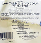 16% Low Carb Pigeon Feed (Leach Grain & Milling) No Corn Pigeon Feed Mix | Chicken Antibiotics