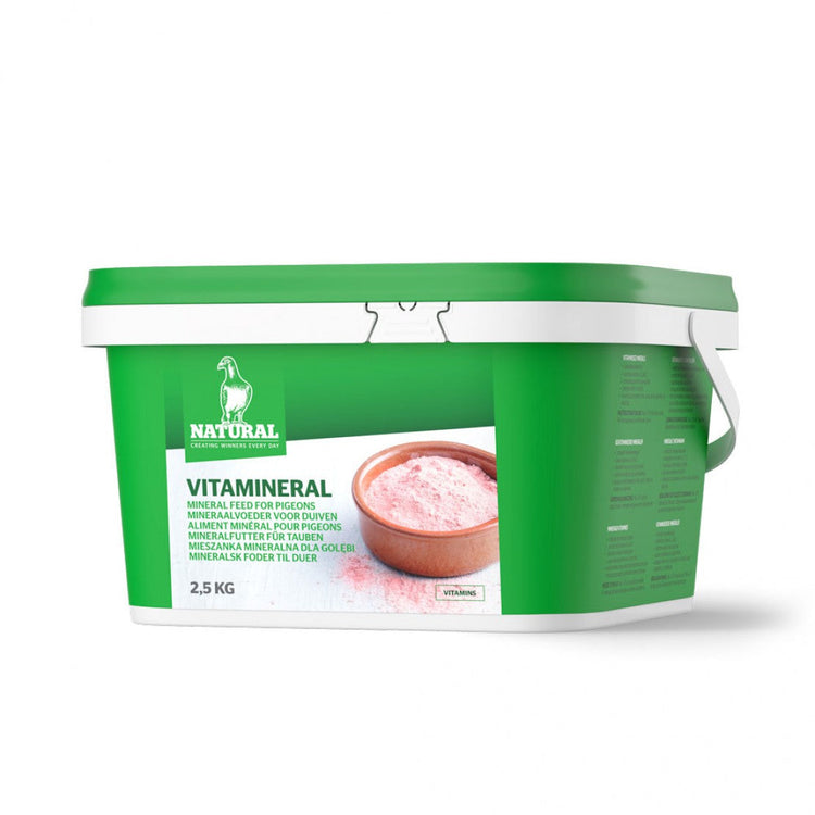 Vitamineral (Natural) Racing Pigeon Minerals and Vitamins - 5.51 lb (2.5 kg) | Chicken Antibiotics