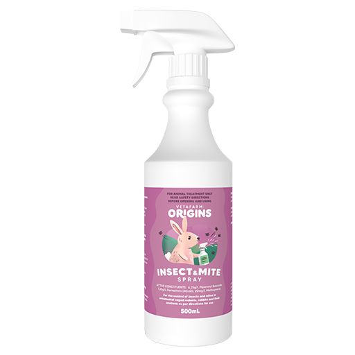 Origins Insect & Mite Spray for Rabbits & Small Animals - 6 Week Shield | Vetafarm at ChickenAntibiotics.com