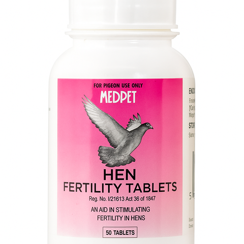Hen Fertility Tablets (Medpet) for Pigeons Enhance Pigeon Breeding Season | Chicken Antibiotics