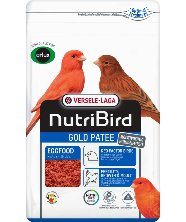 Gold Patee Red (Versele-Laga) Premium Canary Eggfood Supplement | Chicken Antibiotics