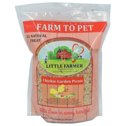 Chickie Garden Picnic – High-Protein Non-GMO Treat Mix for Growing Chicks | 3 lb Bag | Chicken Antibiotics