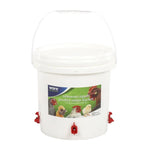 Sideways Sipper Poultry Water Bucket – 2.5 Gallon Top-Fill Waterer with Nipples | Chicken Antibiotics