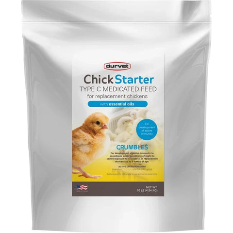 Chick Starter Type C Medicated Feed – Amprolium Crumbles for Coccidiosis Immunity (Up to 8 Weeks) | Chicken Antibiotics