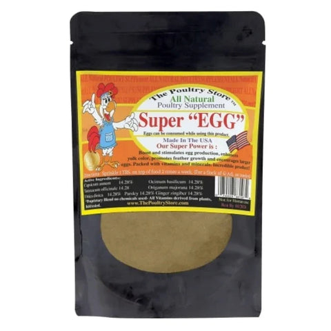 The Poultry Store Natural Super EGG Supplement - 5oz | Chicken Antibiotics