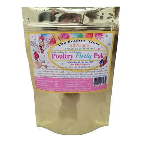 Chick-N-Party Pak Chicken Feed – Large | Nutrient-Rich Treat Blend for Chickens, Ducks, Geese & Turkeys | Chicken Antibiotics