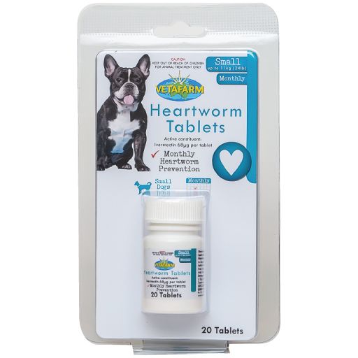 Heartworm Tablets Small – 100 | Vetafarm at ChickenAntibiotics.com