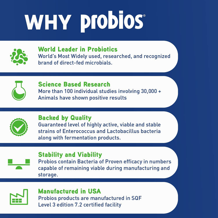 Probios Dispersible Powder with Probiotics for All Species (240g, 2.27kg) | Chicken Antibiotics