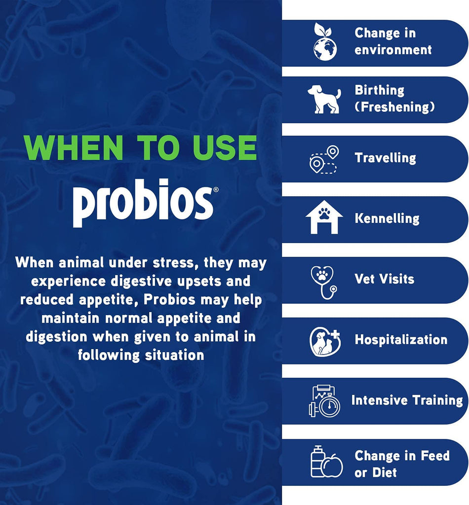 Probios Dispersible Powder with Probiotics for All Species (240g, 2.27kg) | Chicken Antibiotics
