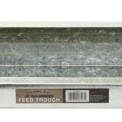 Double-Tuf® Metal Poultry Trough Feeder | Galvanized Steel Poultry Trough Feeder | 18