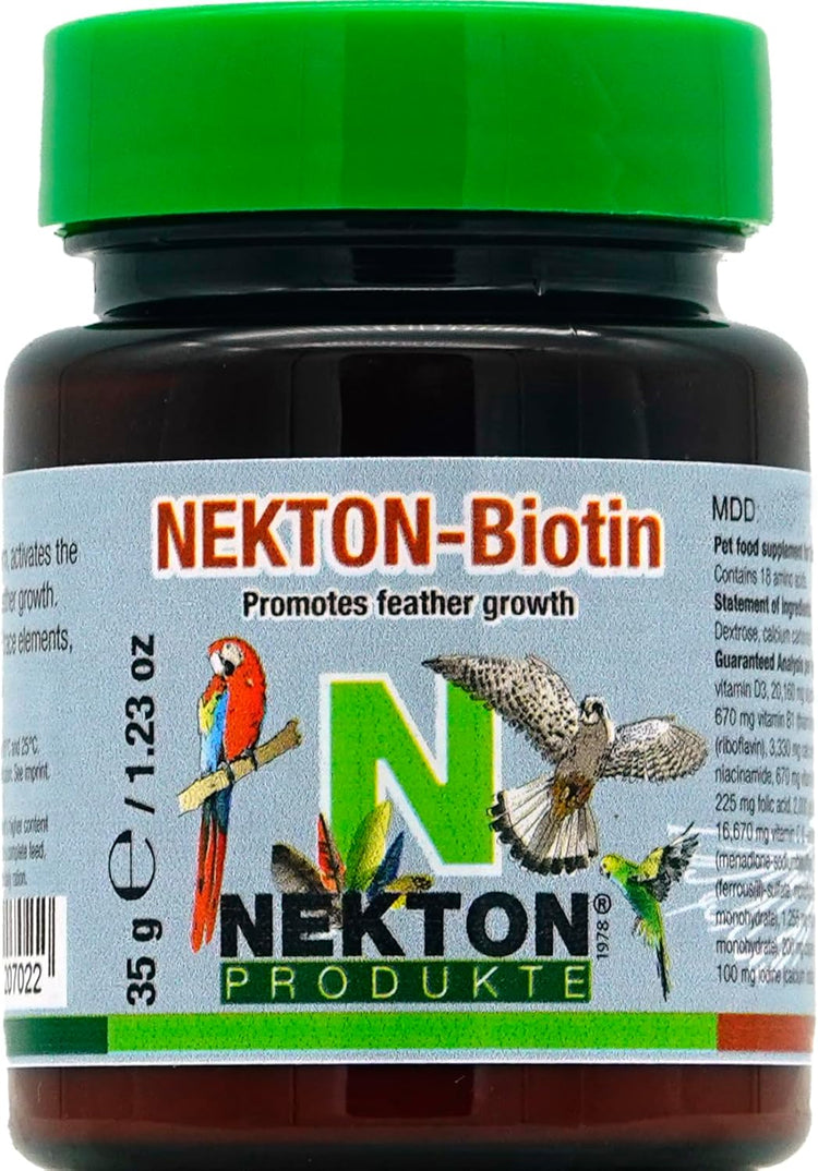 Nekton-Biotin: Molting Supplement for Birds - Promotes Bird Feather Growth - 330g | Chicken Antibiotics