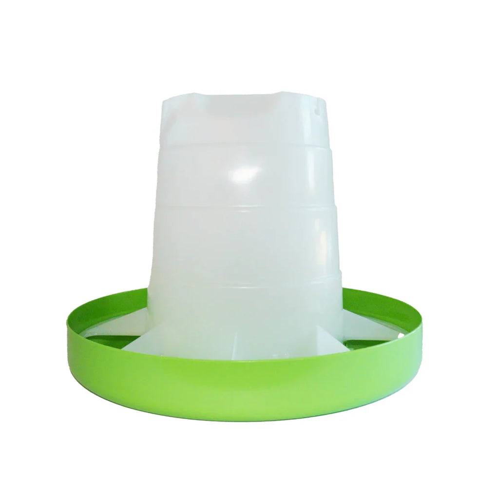 Little Giant® Duck Feeder - Durable Plastic Adjustable Poultry Feeder for Ducks and Waterfowl - Deep Base with 11 Pound Feed 