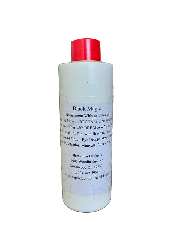 Black Magic – Ultra-Absorbable Recovery & Conditioning Formula for Racing Pigeons | Chicken Antibiotics