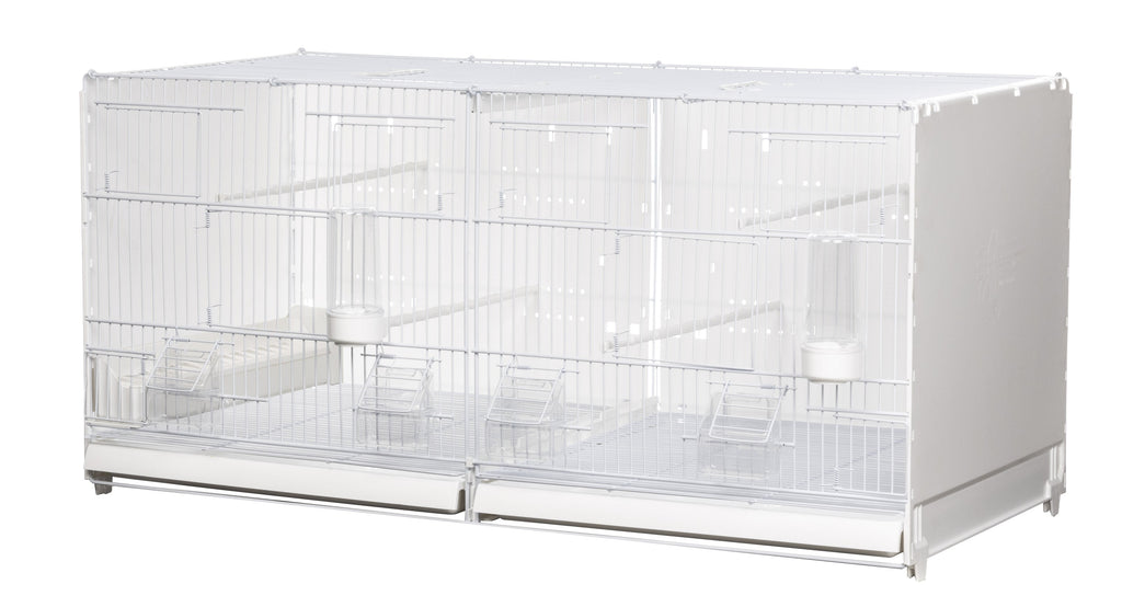 90cm Positano Bird Breeding Cage (2GR) - White (Positano) | Chicken Antibiotics