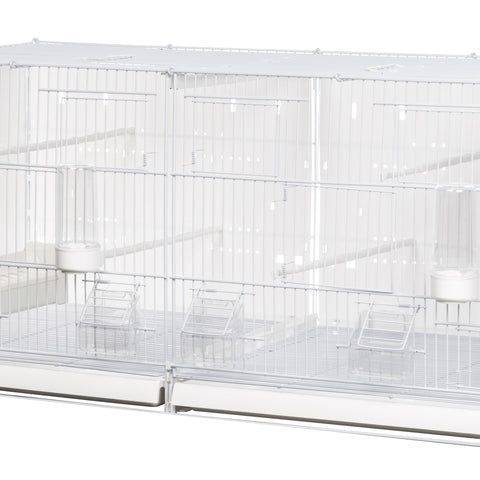 90cm Positano Bird Breeding Cage (2GR) - White (Positano) | Chicken Antibiotics