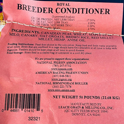 Breeder Conditioner (Leach Grain & Milling) 17.50% | Chicken Antibiotics