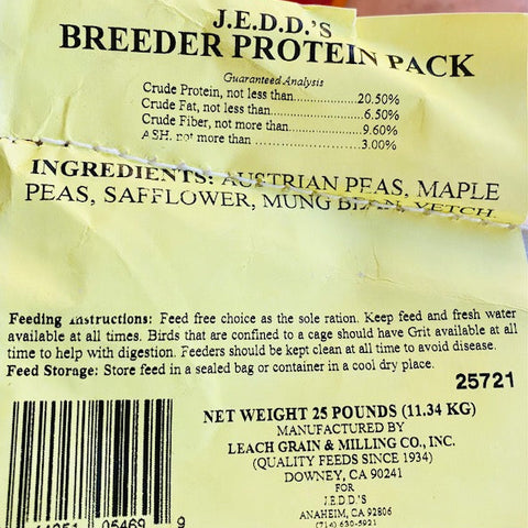 Breeder Protein Pack (Leach Grain & Milling) Premium Pigeon Breeding Mix | Chicken Antibiotics