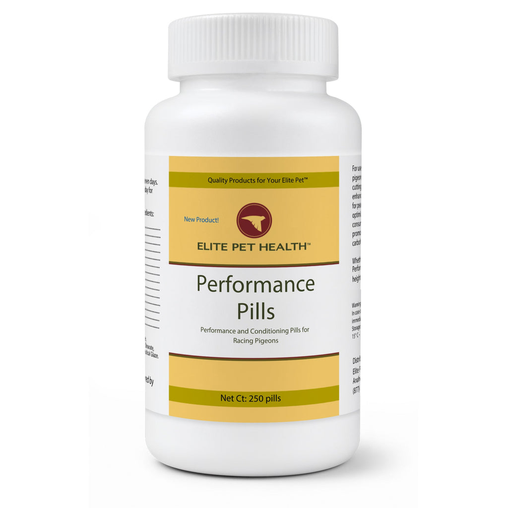 Elite Pet Health Performance Pills for Racing Pigeons – Boost Strength, Stamina & Speed Naturally - 250 ct | Chicken Antibiot