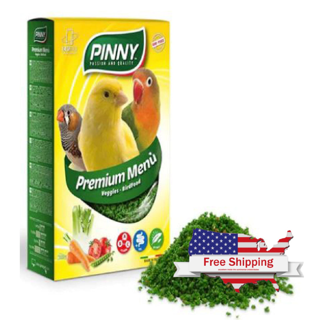 Premium Menu Veggies (Pinny) Bird Food Mix with Vegetables for Birds | Chicken Antibiotics