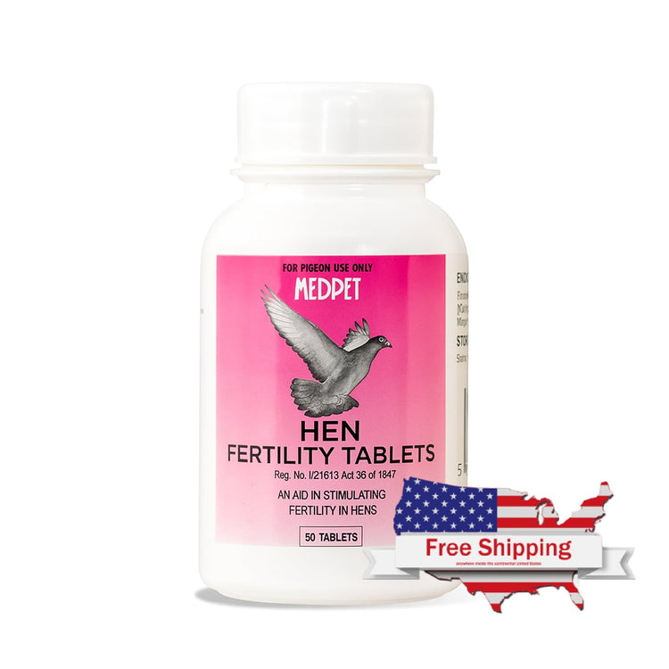 Hen Fertility Tablets (Medpet) for Pigeons Enhance Pigeon Breeding Season | Chicken Antibiotics
